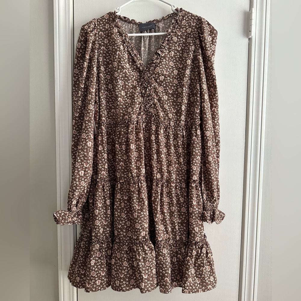 Floral Brown Dress